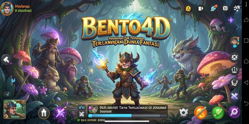 Tangkapan layar menampilkan gameplay seru BENTO4D.
