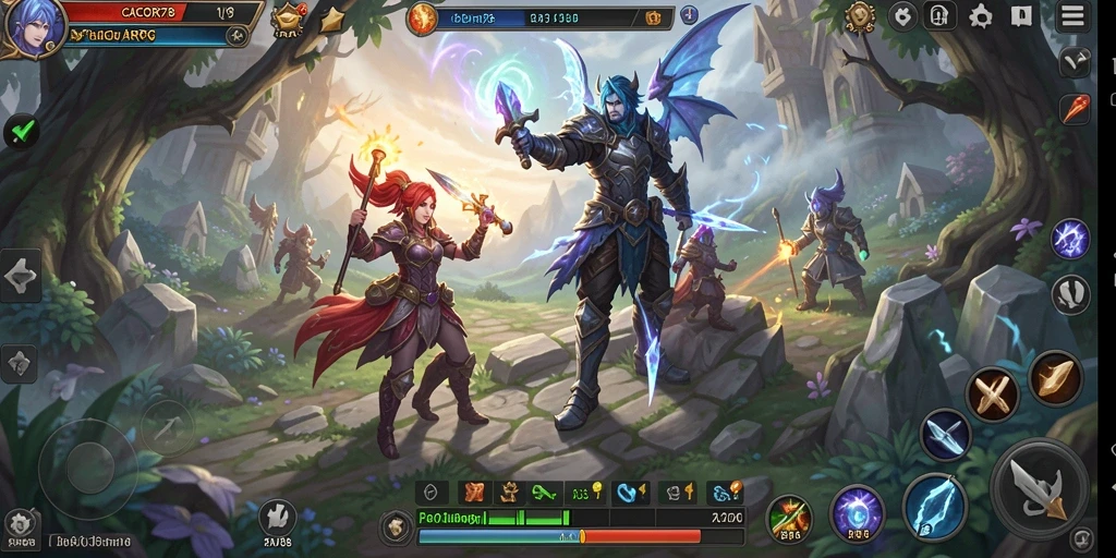 Tampilan gameplay ARPG yang memukau dari CACOR78.