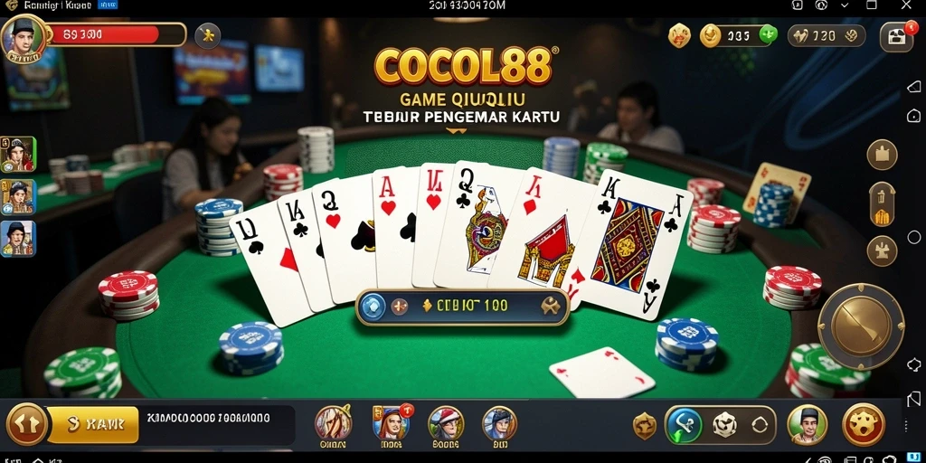 Tangkapan layar utama COCOL88 menampilkan aksi seru permainan QiuQiu.