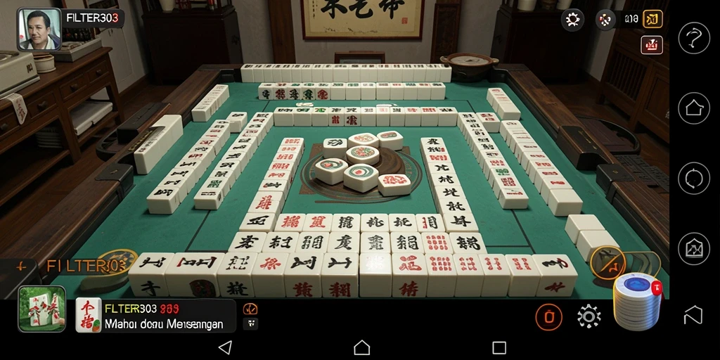 Gambar gameplay Mahjong FILTER303 yang menampilkan tantangan menarik.