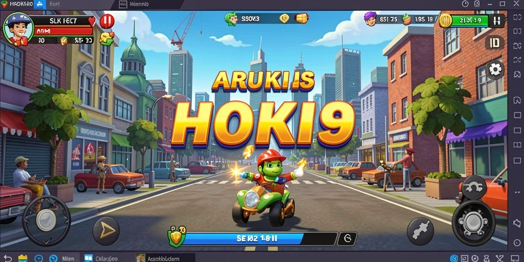 Tangkapan layar HOKI9 menampilkan gameplay seru dengan aksi cepat.