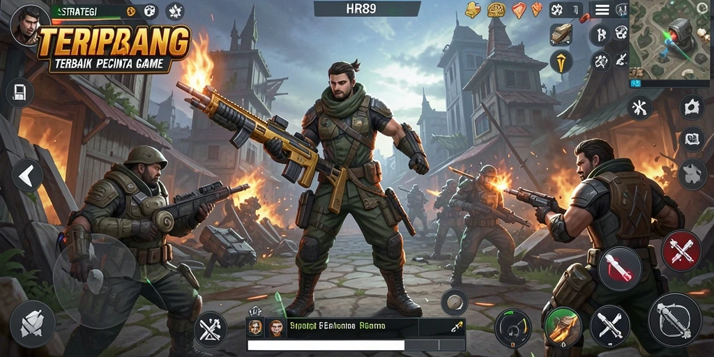 Tampilan gameplay menarik dari HR89 dengan strategi yang mendebarkan.