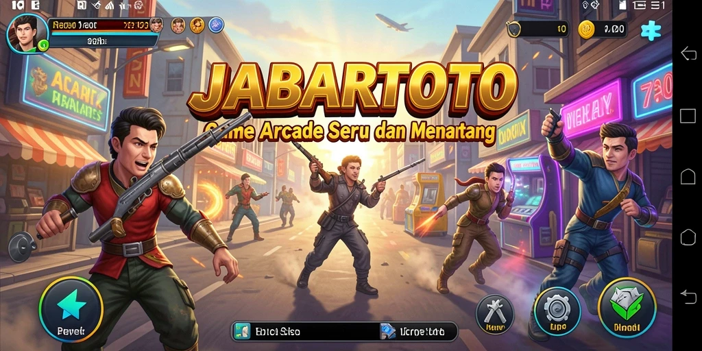Tangkapan layar menunjukkan gameplay seru dan grafis cerah di JABARTOTO.