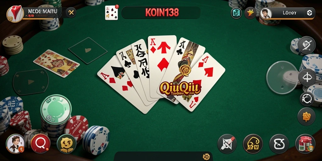 Tampilan gameplay QiuQiu di KOIN138 yang menarik.