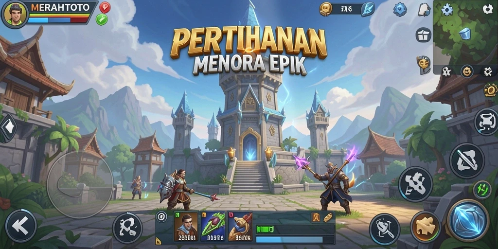 Gameplay seru MERAHTOTO di Tower Defense.