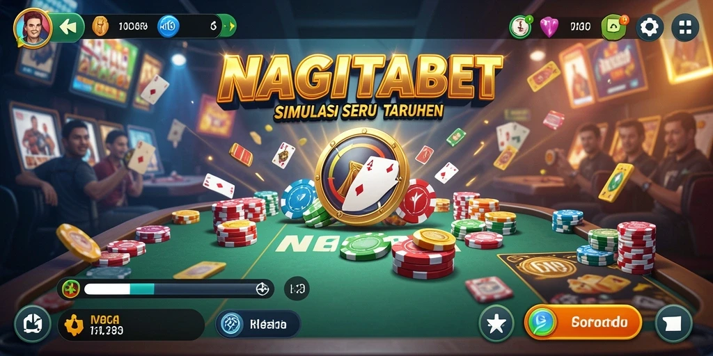 Tangkapan layar NAGITABET menampilkan gameplay simulasi taruhan yang menarik.