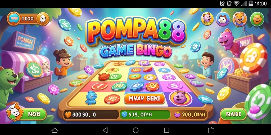 Tampilan gameplay Bingo yang menarik di POMPA88.