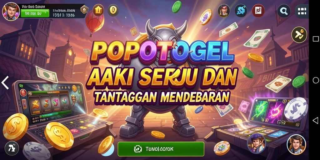 Screenshot utama POPOTOGEL menampilkan aksi mendebarkan dalam pertempuran.