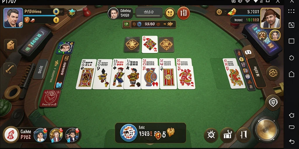 Tampilan gameplay PT707 yang mengasyikkan saat bermain Domino.
