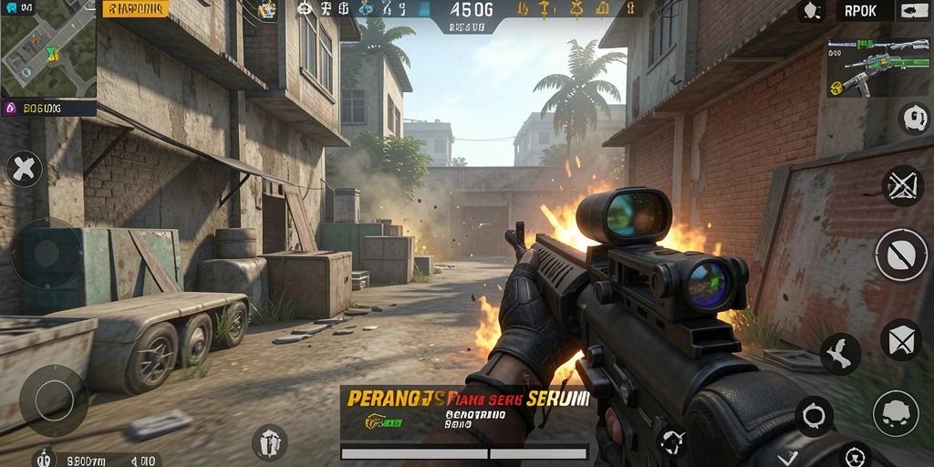 Screenshot menunjukkan aksi menegangkan dalam gameplay RPOK.