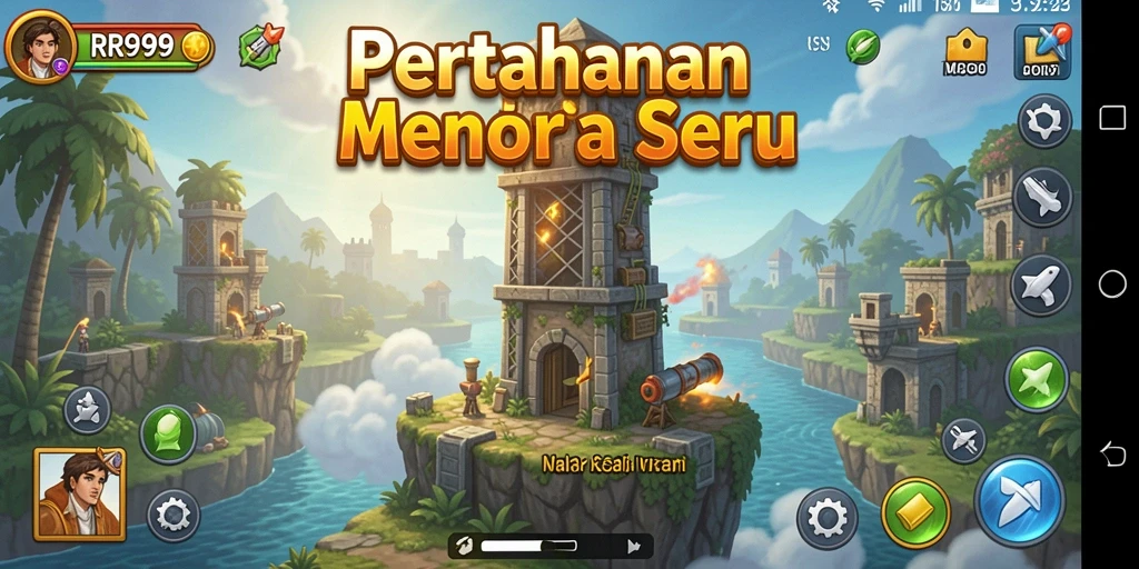 Gameplay seru Tower Defense yang menantang strategi Anda.