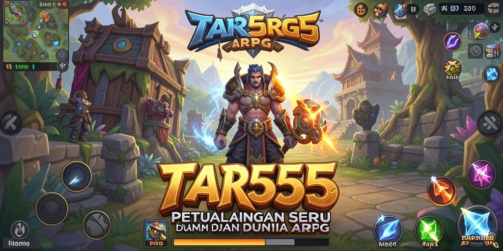 Screenshot TAR555 menampilkan aksi seru dalam pertarungan ARPG.