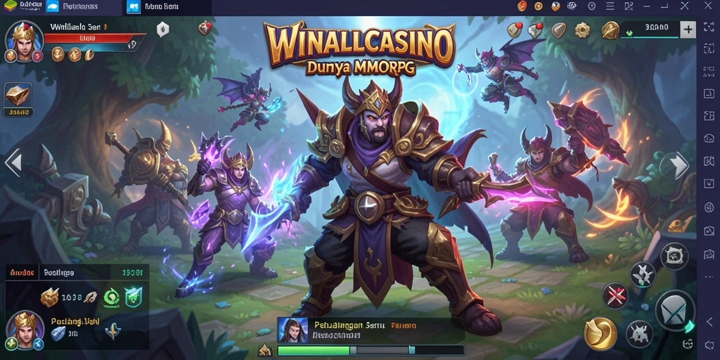 Tangkapan layar gameplay <strong>WINALLCASINO</strong> yang menampilkan aksi seru di dunia kasino.