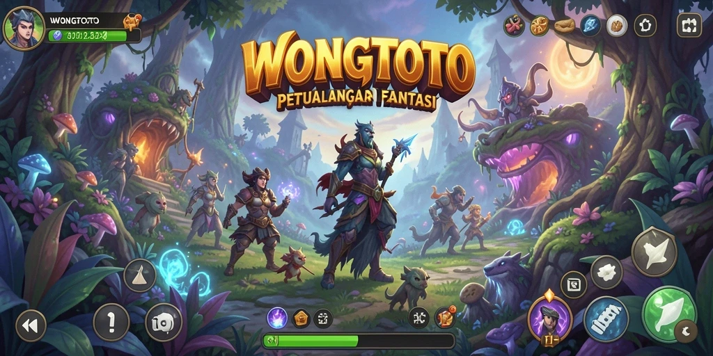 Tampilan gameplay seru di dunia petualangan WONGTOTO.