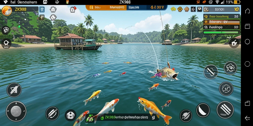 Tangkapan ikan besar dalam permainan ZK988 yang seru.